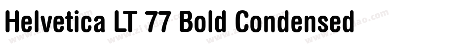 Helvetica LT 77 Bold Condensed字体转换